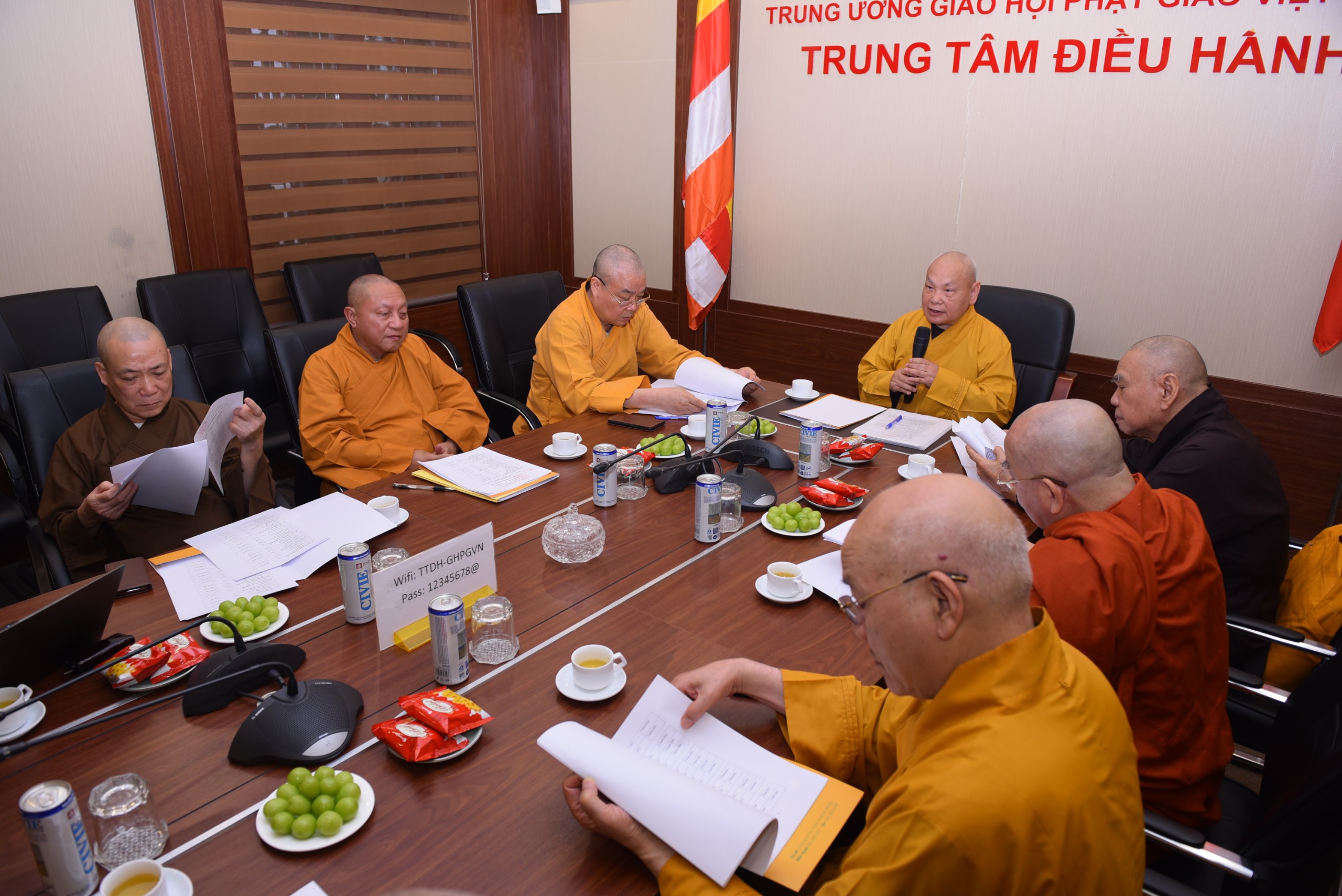 Ban Chỉ đạo Đại hội IX họp thảo luận một số công tác Phật sự trọng tâm