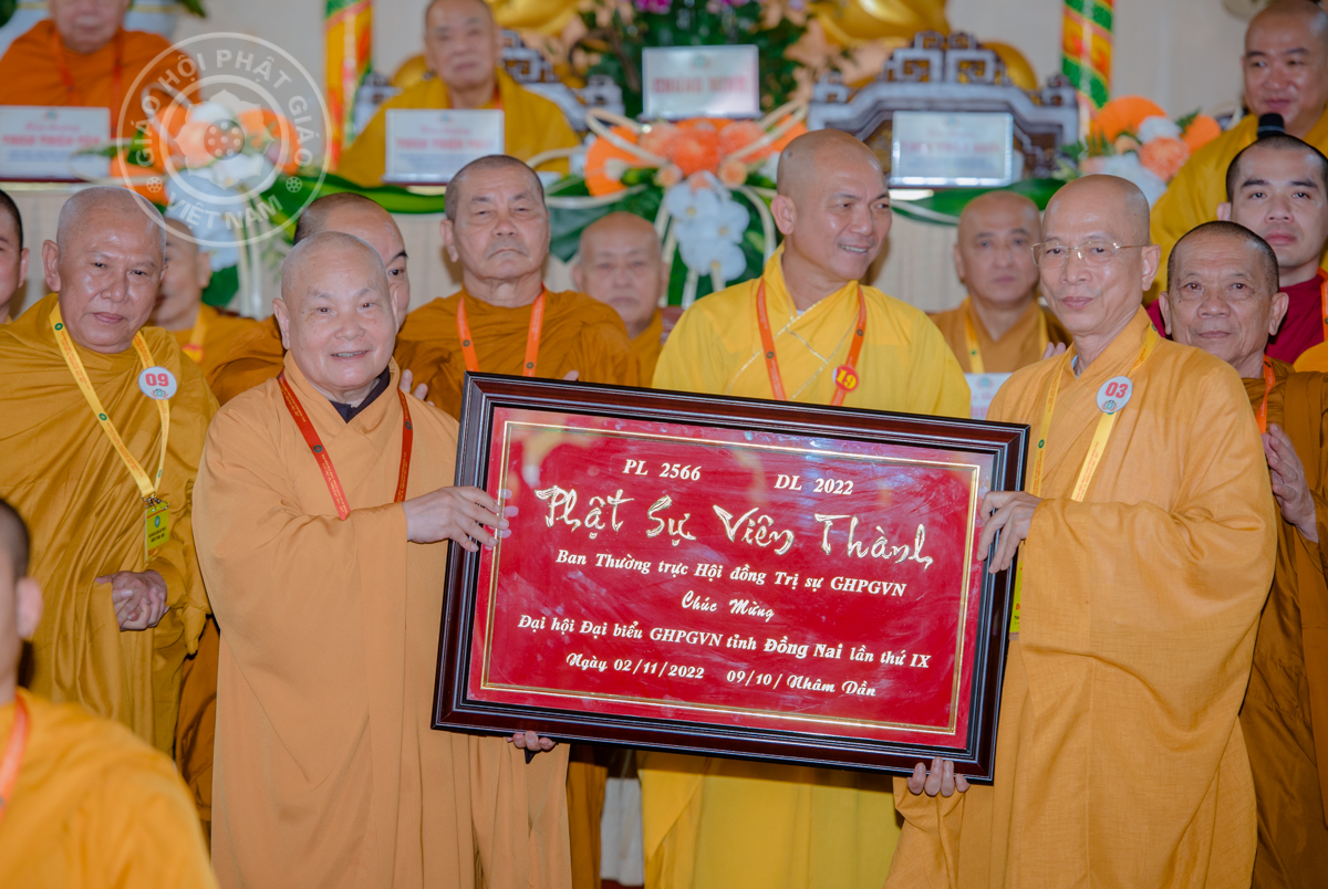 Đại hội đại biểu Phật giáo tỉnh Đồng Nai lần thứ IX thành công viên mãn