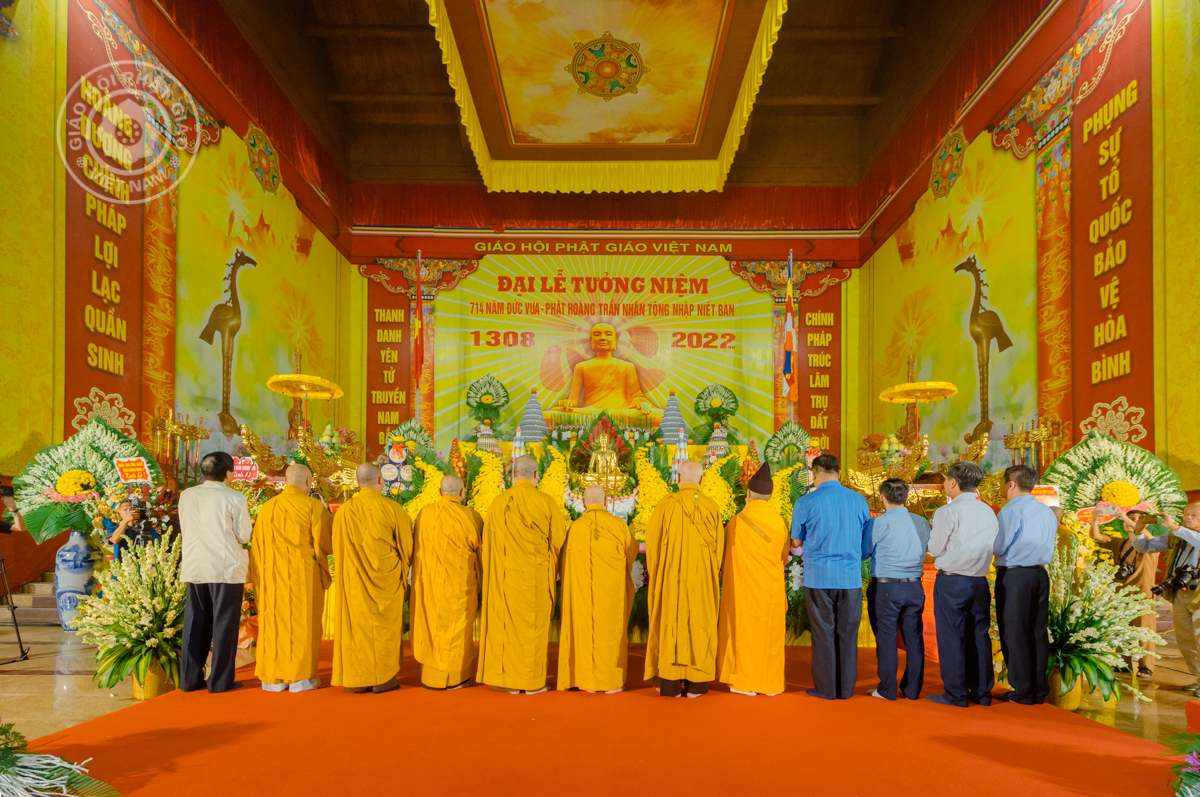 Trung ương Giáo hội tưởng niệm 714 năm Phật hoàng Trần Nhân Tông nhập Niết bàn