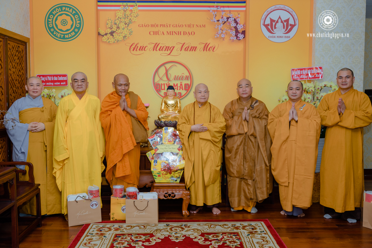 Ban Trị sự Phật giáo tỉnh Tây Ninh, Cà Mau, Tiền Giang khánh tuế Hòa thượng Chủ tịch
