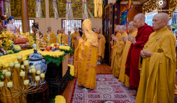 Khai đàn Pháp hội Dược Sư Thất Châu tại chùa Minh Đạo