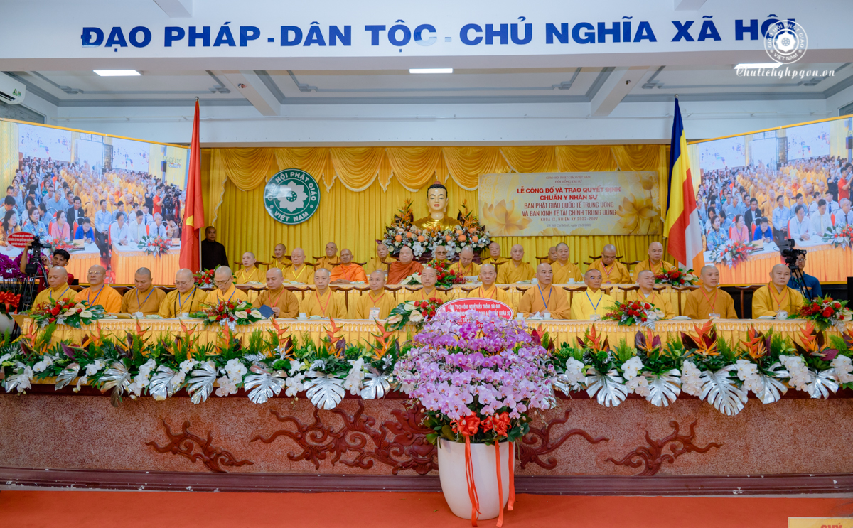 Ban Phật giáo Quốc tế và Ban Kinh tế – Tài chính Trung ương đón nhận quyết định và ra mắt nhân sự nhiệm kỳ IX 2022 -2027 
