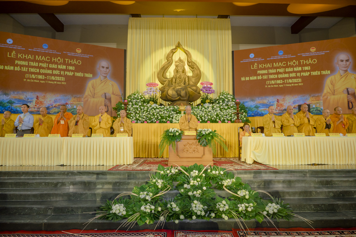 Hội thảo khoa học “Phong trào Phật giáo năm 1963 và 60 năm Bồ-tát Thích Quảng Đức vị pháp thiêu thân”
