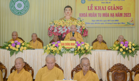 Ban Trị sự Phật giáo tỉnh Trà Vinh khai giảng Khóa huân tu PL.2567