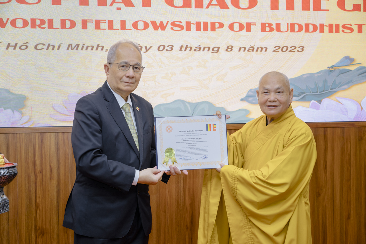 Hòa thượng Chủ tịch cố vấn Hội liên hữu Phật giáo Thế giới (WFB)