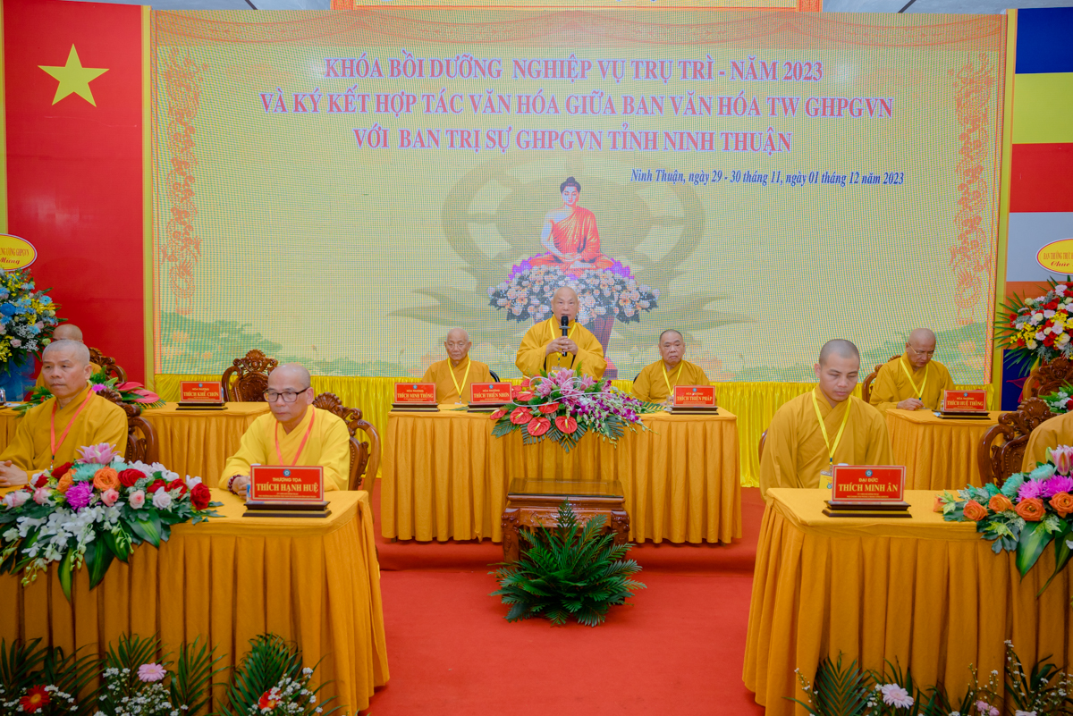 Phật giáo Ninh Thuận tổ chức khóa bồi dưỡng nghiệp vụ trụ trì năm 2023