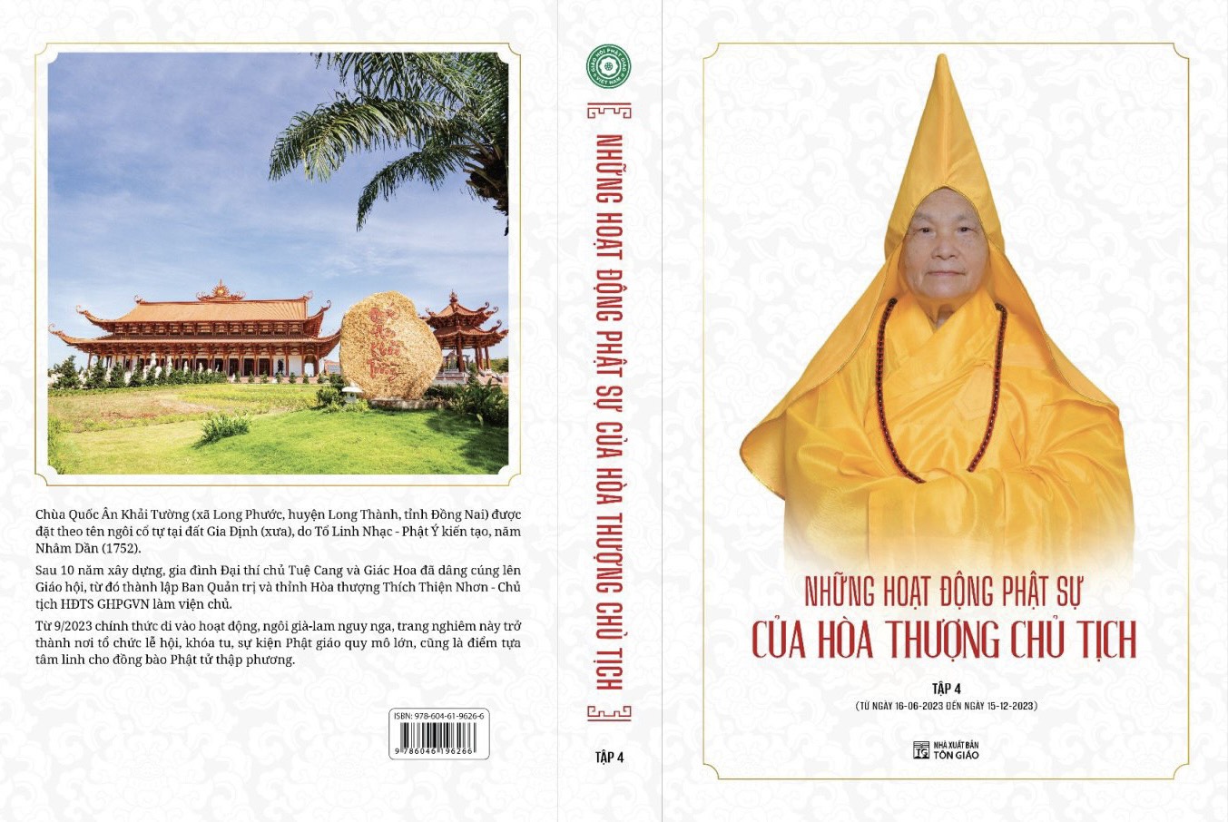 Giới thiệu: Tập 4 kỷ yếu “Những hoạt động Phật sự của Hòa Thượng Chủ Tịch”