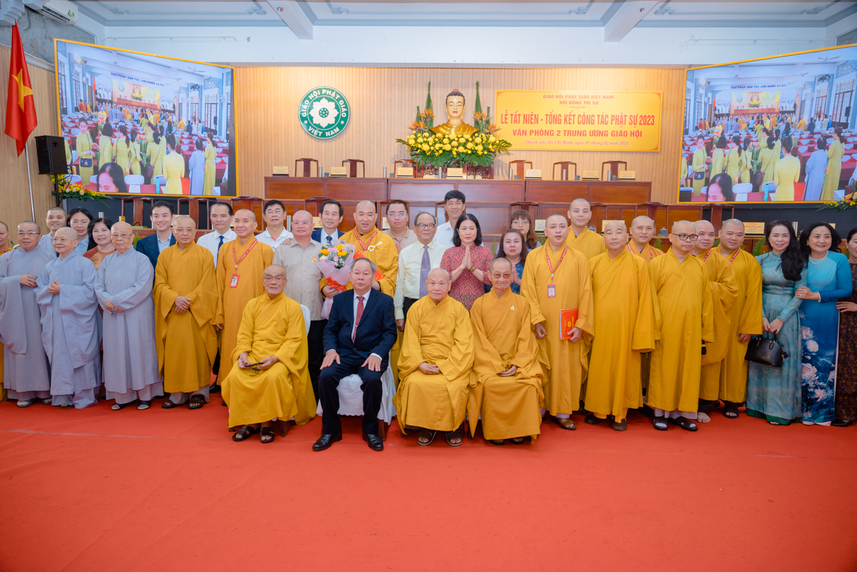 Văn phòng 2 Trung ương Giáo hội tổng kết công tác Phật sự năm 2023