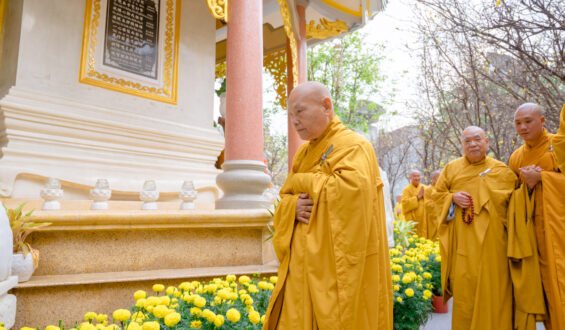 Hòa thượng Chủ tịch tảo tháp, tưởng niệm chư tôn Trưởng lão lãnh đạo Giáo hội qua các thời kỳ