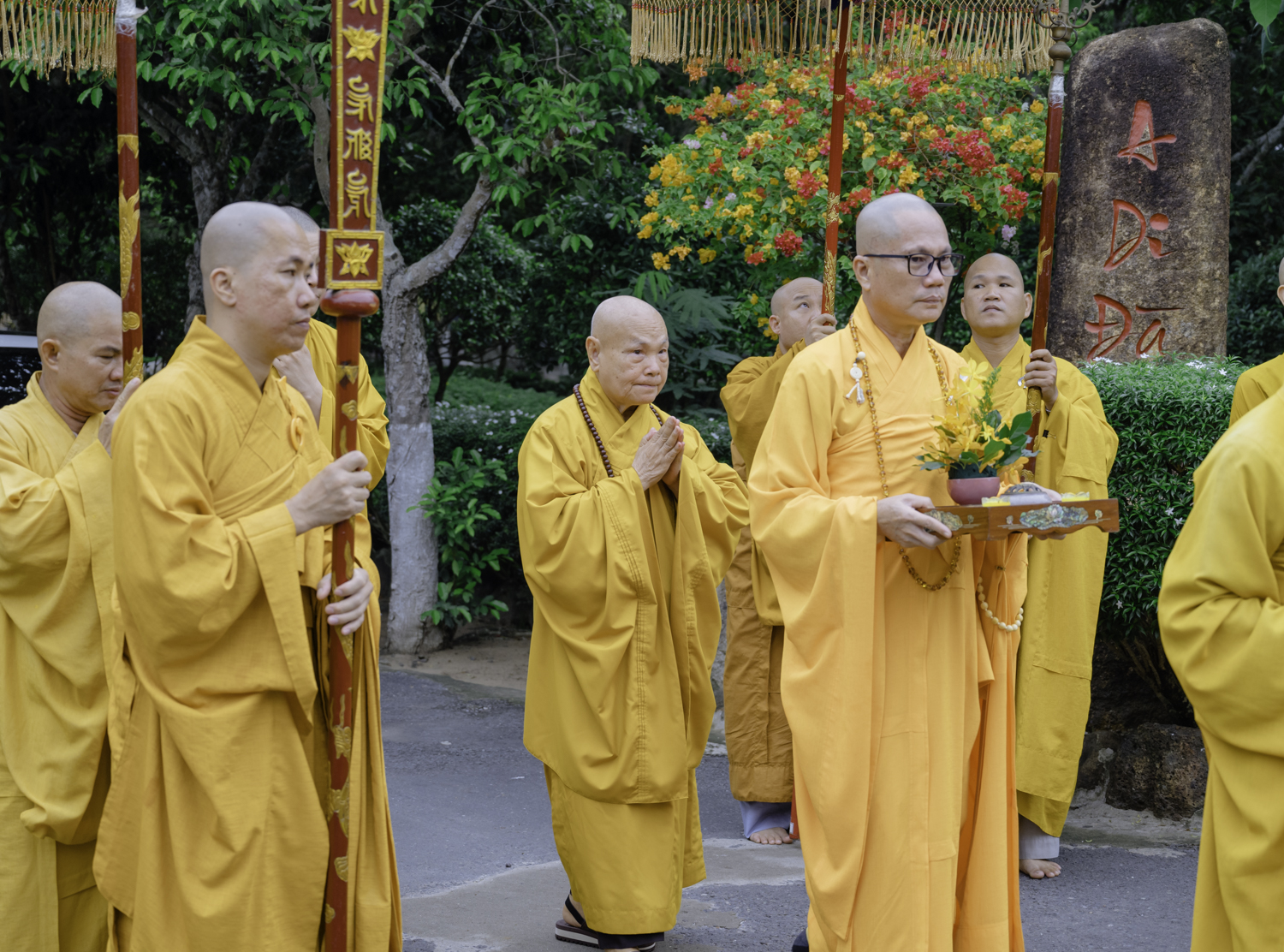 Trưởng lão Hòa thượng Thích Thiện Nhơn giáo giới hành giả an cư tại chùa Long Phước Thọ